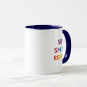 Tasse Combo « Sip, Smile, Repeat » 330 ml (Devant droit)
