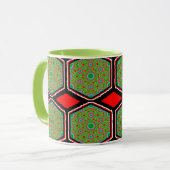 Tasse Combo, Tasse Colorée, Design Numérique, Parf (Devant gauche)