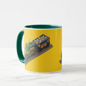 Tasse Combo Train de Mine Chasseur Vert Ore Expres (Devant gauche)