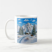 Tasse Combo Vallée de Montagne Enneigée (Gauche)