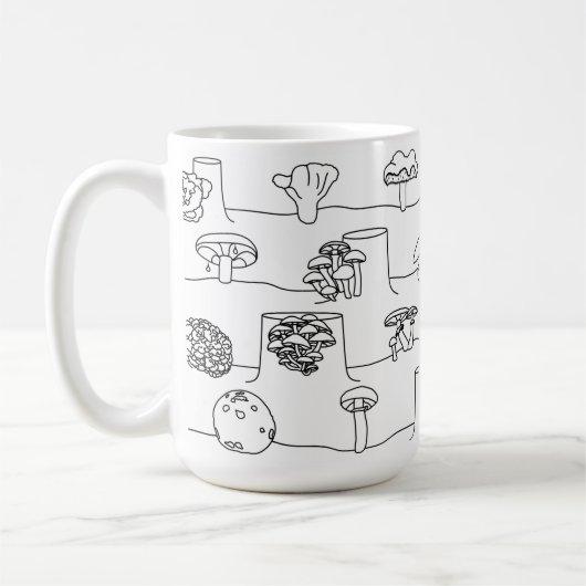 Tasse comestible de croquis de mélange de (Gauche)