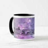 Tasse comique de Chicago de style de nébuleuse (Devant gauche)