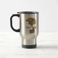 Tasse comique de voyage de crâne