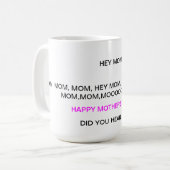 Tasse comique du jour de mère (Devant gauche)