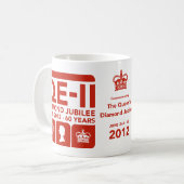 Tasse commémorative de jubilé de diamant (Devant gauche)