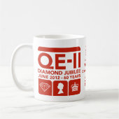 Tasse commémorative de jubilé de diamant (Gauche)
