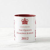Tasse commémorative de jubilé de diamant (Centre)