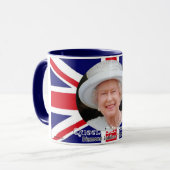 Tasse commémorative de jubilé de diamant de la (Devant gauche)