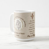 Tasse commémorative de l'Année de Saint François (Devant gauche)