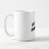 Tasse Commencer Fort Finir Fort (Gauche)