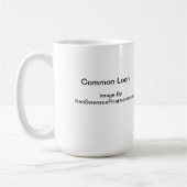 Tasse commune de Linocut de dingue (Gauche)