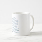 Tasse complète avec la poésie originale (Devant droit)