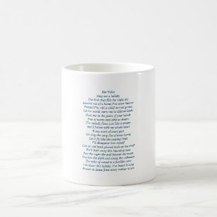 Tasse complète avec la poésie originale
