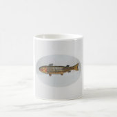 Tasse conçue avec un poisson comique (Centre)