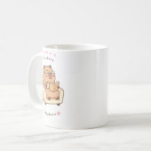 Tasse confortable de Barbara Capybara lisant un li (Devant gauche)