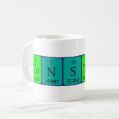 Tasse constante de nom de table périodique (Devant gauche)