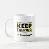 Tasse Continue de Faire de l'Humour (Gauche)