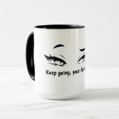 Tasse « Continuez, Votre Avenir Vous Attend » – Mo (Devant gauche)