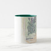 tasse - copie botanique de deux tons (Centre)