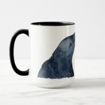 Tasse corbeau avec personnalisation
