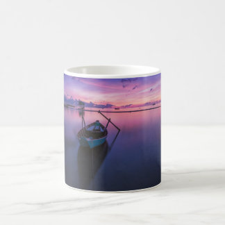 Tasse Coucher de soleil en bateau