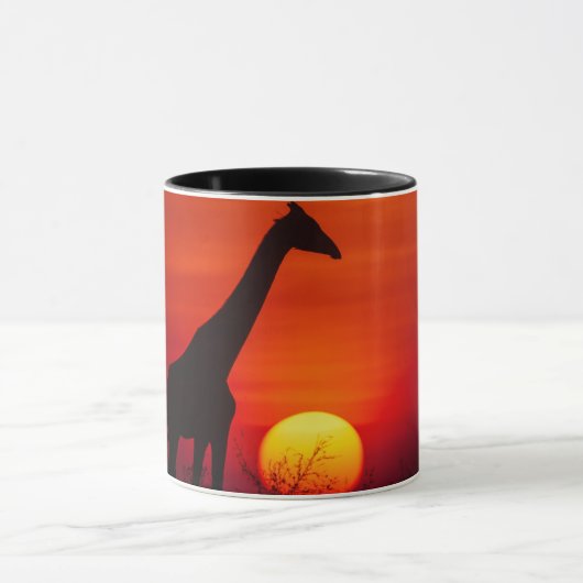 Tasse Coucher de soleil Girafe (Centre)