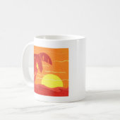 Tasse Coucher de soleil orange tropical (Devant gauche)