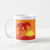Tasse Coucher de soleil orange tropical (Gauche)