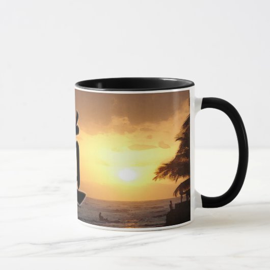 Tasse : Coucher du soleil avec la manière (Droite)