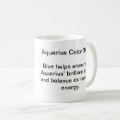Tasse - Couleur du zodiaque pour Verseau (Devant droit)