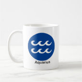 Tasse - Couleur du zodiaque pour Verseau (Gauche)