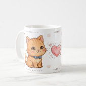 Tasse Couple de Chats Mignons (Devant gauche)