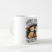 Tasse Couple de Chats Mignons Amour de Chat Romant (Devant gauche)