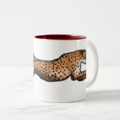 Tasse courante d'art de guépard (Devant droit)