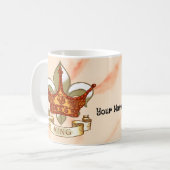 Tasse Couronne Bannière Roi (Devant gauche)