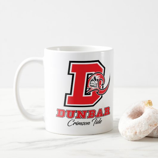 Tasse cramoisie de marée de Dunbar (Avec donut)