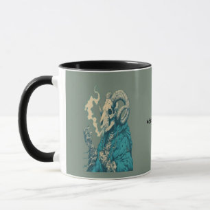 Tasse crâne de bélier fumeur occulte