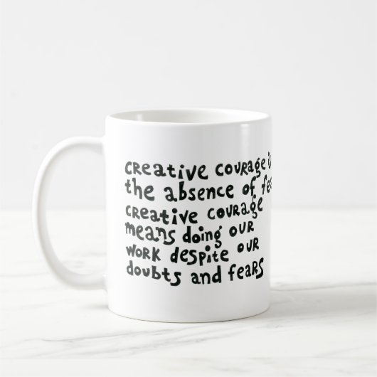 Tasse créative de courage (Gauche)