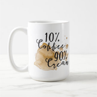 Tasse crème du café 90% de 10%