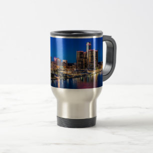 Tasse crépusculaire de voyage de Detroit