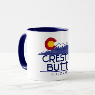 Tasse Crested Butte Colorado bois montagnes