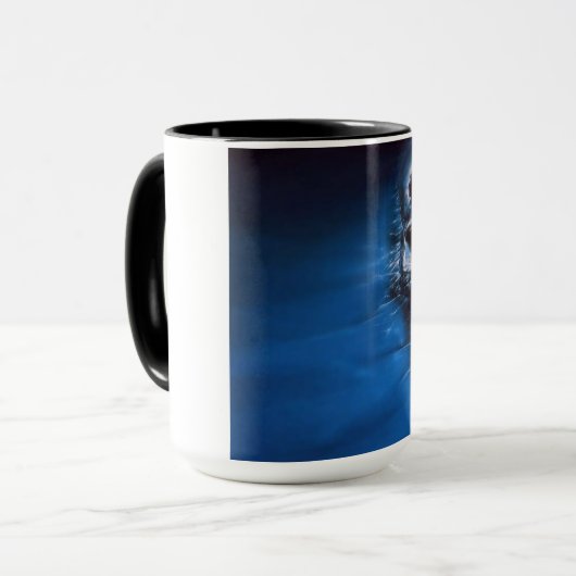 Tasse criquée de crâne (Devant gauche)