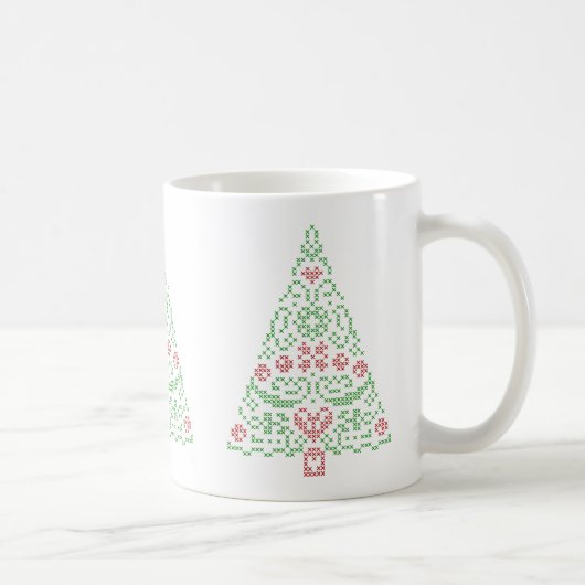 Tasse croisée d'arbre de Noël de point (Droite)