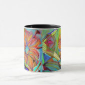 Tasse cubiste abstraite de fleur (Centre)