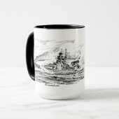 Tasse Cuirassé Bismarck (Devant gauche)