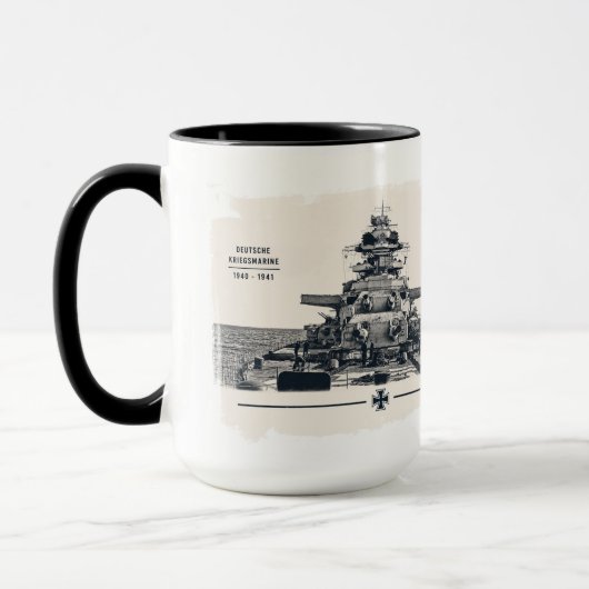 Tasse Cuirassé Bismarck (Gauche)