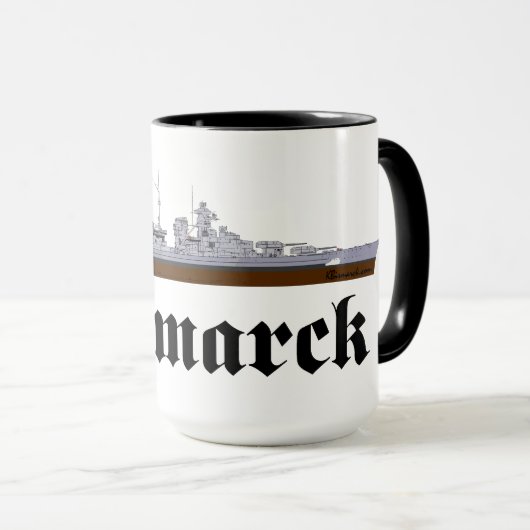 Tasse Cuirassé Bismarck (Devant droit)