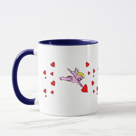 Tasse Cupidon de la Saint-Valentin (Gauche)
