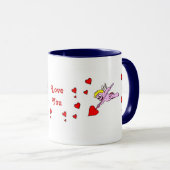 Tasse Cupidon de la Saint-Valentin (Devant droit)
