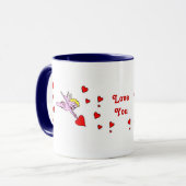 Tasse Cupidon de la Saint-Valentin (Devant gauche)